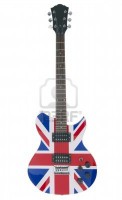 gitaar met de vlag van London